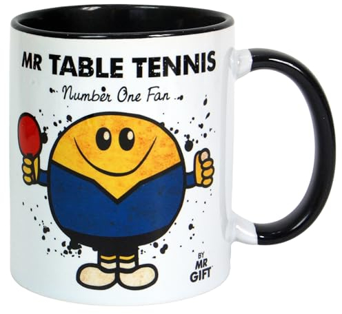 Kapow Gifts Table Tennis Mug - Sports Gift for Fan Supporters Present Gift for dad him Man, Ceramic, 250ml