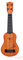 Mini Gitarre Spielzeug Mini Gitarre Ukulele Spielzeug 4 Saiten Halten Töne Kann Spielen Kinder Musikinstrumente Pädagogisches Spielzeug für Anfänger (39cm Khaki) Kleine Gitarre Spielzeug