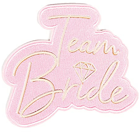 Amscan 9909905 – Team Bride Hen Party Aufnäher zum Aufbügeln – 6 Stück