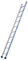 Tubesca - Echelle simple droite 7 échelons hauteur d'accès 3,03 m - Platinium
