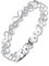 Gualiy Silber 925 Ring Damen, Ringe Silber Hochzeit Herz mit Zirkonia Damenring Größe 60 (19.1)