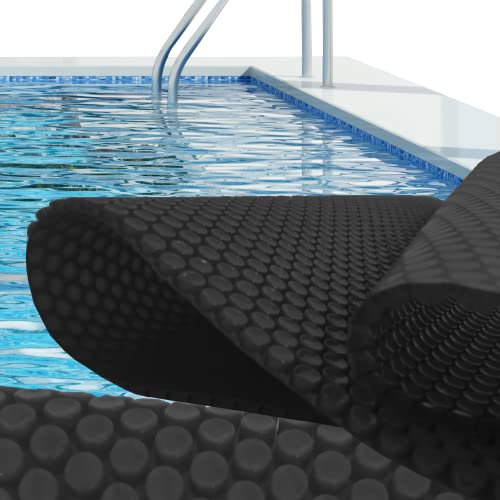 AquaBubble Crystal BLACK 700 Manta térmica piscina - Fabricada en España I Duradera y de Alta eficiencia energética I Ahorro: No precisa refuerzos I Medidas totales: 6.00 x 6.00 m