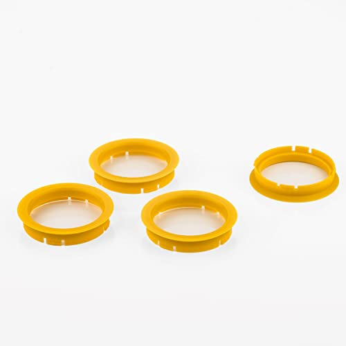 LST 4x Zentrierringe Distanzringe für Alufelgen Ø 70,0 mm - Ø 60,1 mm Gelb