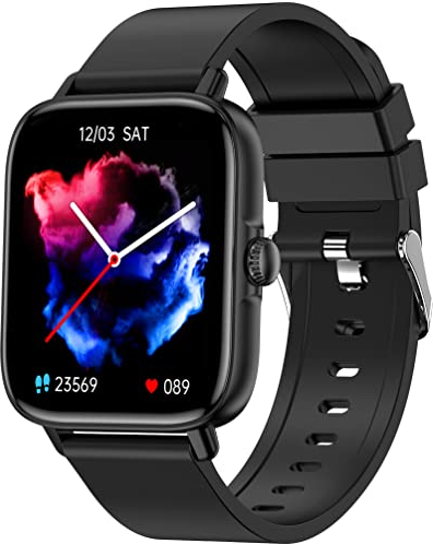 findtime Smartwatch mit Telefonfunktion,Schrittzähler Uhr Damen Herren Fitnessuhr mit Blutdruckmessung Sportuhr Pulsuhr Schlafmonitor Musiksteuerung Fitness Tracker für iOS Android