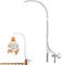 MIVAIUN 24 Inch Baby Crib Mobile Bed Bell Holder Hanging Arm Bracket Infant Bed Decoration Rotating Nut Screw Adjustable Arm Bracket Gift for Newborn Install on Baby Bed Room Decor(White)