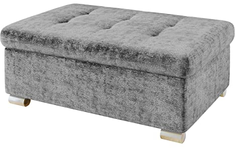 Mirjan24 Hocker Niko groß Sitzhocker Polsterhocker Sitzbank Fußbank Pouf Farbauswahl (MIU 2058)