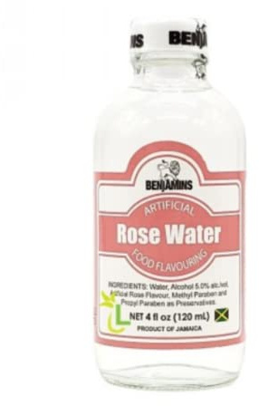 Benjamins Rose Water 120ml (Pack of 12) | Premium Culinary Rose Water for Baking, Desserts, Drinks & Light Skincare Use | Aromatic Floral Essence