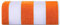 Sweet Needle Paquete de 1 Toallas de Playa 100% algodón Hilado en Anillos 76 CM X 152 CM 450 g/m² Toalla de natación y Piscina clásica a Rayas Altamente Absorbente Cabana - Naranja