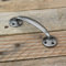 UNDERGROUND PARTS Pewter Finish Cast Iron Cabinet Kitchen Drawer Door Bow Handles Pulls & Knobs (Victorian Bow D Handle 150mm)