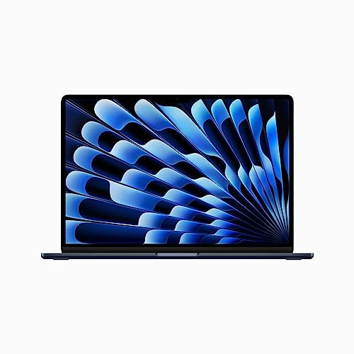 Apple 2023 MacBook Air (de 15 polegadas, Processador M2 da Apple com CPU 8‑Core e GPU 10‑Core, 8GB Memória unificada, 512 GB) - Azul-Nocturno