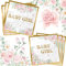40 Stück Baby Mädchen Servietten Dekorationen Baby Mädchen Dusche Party Dekorationen Rose Gold Rosa Einweg-Papierservietten Baby Mädchen Dusche Zubehör für Geschlecht offenbaren Baby Mädchen Dusche