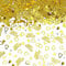 GoldRock Herzen Happy Birthday Konfetti Gold, Tischdeko, Streudeko für Frau Mann, Goldene Confetti für Geburtstagsdeko, Luftschlangen, Happy Birthday Deko