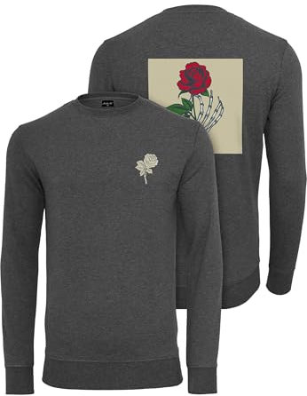 Mister Tee Herren Sweatshirt Wasted Youth Crewneck Charcoal XL