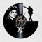 VINY WOODY Wanduhr mit Schallplatte, Motiv: The King of Pop Musica Dance Funk Soul Disco
