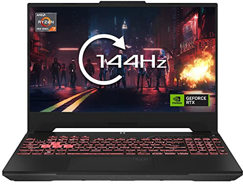 MESH Computers ASUS TUF Gaming A15 FA507NU 15.6-inch FHD 144Hz Gaming Laptop (AMD Ryzen 7 7435HS, 32 GB DDR5 RAM, 1000 GB SSD, NVIDIA GeForce RTX 4050 6GB GDDR6, Wi-Fi 6, Windows 11 Pro)