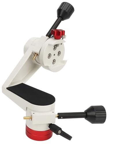 Altazimuth Telescope Mount, 360 Degree Adjustable Micro Motion PTZ Mount with 3/8 Inch Thread for Photography Tripod, Telescope Equatorial Mount for Stargazing Bird Watching