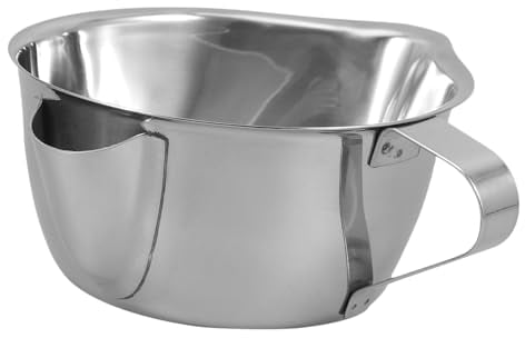 LIFKOME Stainless Steel Grease Trap Oil Filter Bowl Capacity Efficient Soup Fat Oil Separator for Kitchen Use Multipurpose Cup