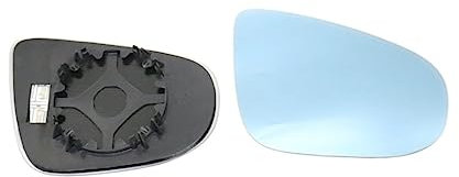 Cristal espejo Espejo Retrovisor Para Coche, Lente De Cristal Azul Para , Golf 6, MK6, 7, MK7, Con Vista Gran Angular, Calefacción Antideslumbrante, 2 Uds. Espejo retrovisor vidrio(For Golf 7 no led)