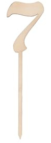 Sallys Cake Topper Zahlen nachhaltig aus echtem Holz, ökologisch abbaubar, zum Bemalen oder Einsprühen - Tortendeko Kuchendeko Cupcake Kuchen Torten Geburtstag Party (7)