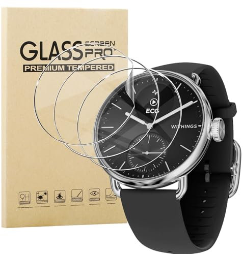 KUSINHOKA 3 Pièces Protection Écran pour Wi things Scanwatch 2 38mm, HD Anti-Rayures Film Protection, sans Bulles, Souple TPU Protecteur D'écran pour Wi things Scanwatch 2 Accessoires
