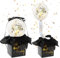 LOMUG Lustige Geldgeschenke Geburtstag - Happy Birthday - DIY Überraschungsbox, Geburtstag Spardose, Luftballon Pull Up Geburtstag Geldgeschenk für Eltern, Liebhaber, Familie und Freunde (Schwarz)