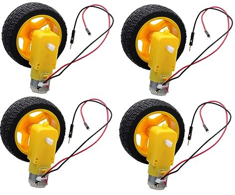 KOMBIUDA 2 Sätze Motor Motor elektronisches Motormodell Getriebemotor magnetischer Interferenzmotor Räder nischenwagen pokebike Auto intelligenter Roboter Untersetzungsmotor tt-Motor Eisen