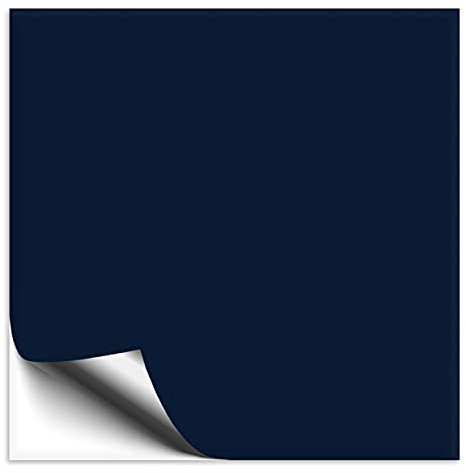 100 Stück Fliesenaufkleber 10x10 cm dunkelblau matt, selbstklebende Fliesenfolie für Küche & Bad, mit Aufkleber Fliesen einfach überkleben
