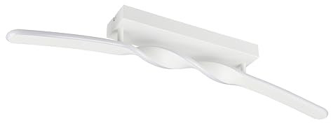 Reality Leuchten LED Deckenleuchte Ginko R65791131, Metall Weiß matt, inkl. 18 Watt LED