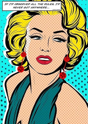 XZSFD NBGEA Roy Lichtenstein Cartoon Poster und Drucke Moderne Wandkunst Mode Blondes Bild Roy Lichtenstein Leinwand Malerei für Wohnkultur 40x60cm ungerahmt