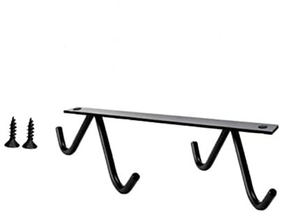 EXHUMKY 1 Set Kitchen Storage Hook for Mugs Spatulas and Spoons Elegant Hanger for Flat Walls Black Finish and Resistant Design