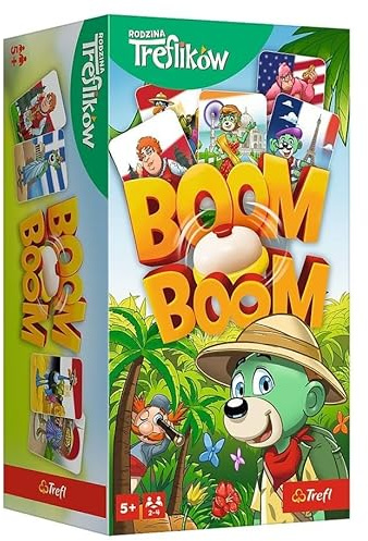 Trefl - Boom Boom Family Card Game with Heroes Fairy Tales Family Treflik for Children from 5 Years