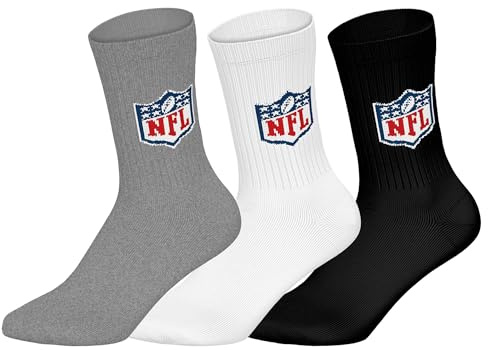 NFL Shield Unisex Crew Socken, 3er-Pack