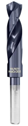 HILPATY Cobalt Metallbohrer Bohrer Schaftbohrer Spiralbohrer für Metall, Stahl, Aluminium, Eisen (20mm)