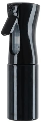 Continuous Spray Bottles for Hair, Plants, Fine Mist, 200ml Black, 2 Pack