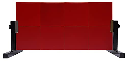 Tischtennis Returnbrett Pro, Tischtennis Rebound Board Return Rücksprungbrett 360° Einstellbar, PingPong Rebounder mit 8 Bretter mit Gummi Selbsttrainingsausrüstung für Home Gym Indoor Outdoor