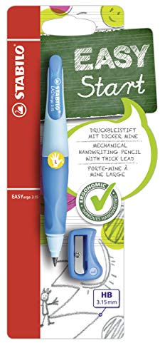 STABILO Porte-mine Easy Ergo X gauchers 3,15 mm Bleu clair/bleu
