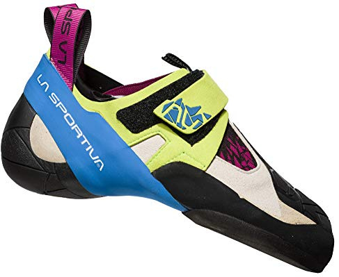 La Sportiva Skwama Mädchen Kletterschuhe, Apfelgrün, Kobaltblau, 33 EU