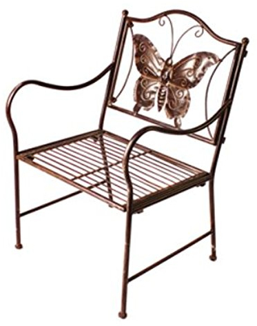 Casa Padrino Jugendstil Kinder Gartenstuhl Braun 43 x 39 x H. 67 cm - Gartenmöbel