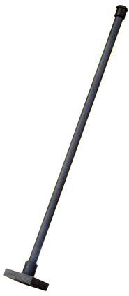 Steel Tamper with 150cm Handle 12.5x12.5cm Garden Rubber Grip for Laborsaving All-Steel Heavy Duty Ideal Tool Leveling Ground Installing pavers and Repairing Blacktop