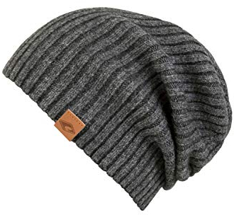 CHILLOUTS Unisex Justin Longbeanie, 20 Dark Grey, Einheitsgröße