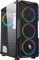 Noua Smash S1 Black Case ATX PC Gaming 0.45MM SPCC 3*USB3.0/2.0 Front Metal Mesh 4 Ventole Dual Halo RGB Rainbow Addressable 5V ADD Pannello Laterale in Vetro Temperato (AxPxL: 450x370x195 mm)