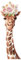 yabaduu YX018 Giraffe Wandtattoo Wandsticker Aufkleber für Kinderzimmer Babyzimmer Afrika beige Aquarell (158x58 cm)