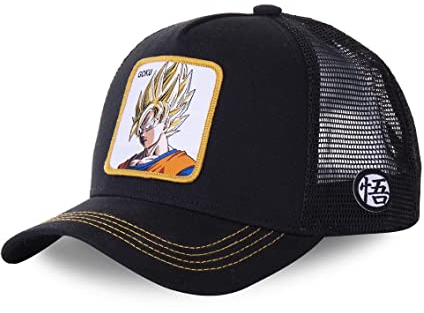Capslab Son Goku Dragon Ball Z Black Trucker Cap - One-Size