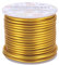 BENECREAT 17m 3mm Alambre de Aluminio Hilo Metálico para Fabricación de Artesanías Rebordeado Alambre de Manualidad de Aluminio Calibre 9 Amarillo