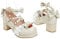 Women Block Chunky Heel Jane Pumps Platform Round Toe Lolita Shoes Beige