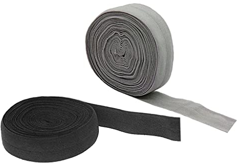 2Rollen Falzgummi - Elastisches Einfaßband Schrägband 20mm breit 10m lang Textilband für schneidern DIY