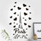 Wandaufkleber, Motiv: Paris Eiffelturm, für Schlafzimmer, Küche, Dekor, Wohnzimmer, Zuhause, Vinyl, Dekoration, Liebe, Reise, Kinderzimmer, abnehmbares Bild, Flur, Schablone für Fenster, Tür