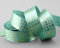 finemark 20 m x 25 mm Satinband MINT mit Gold Punkten Schleifenband Geschenkband Dekoband Glanz Dots gepunktet Geburtstag Geschenkverpakung Dekorieren Weihnachten glänzend Satin
