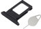OnlyTech SIM Card Tray Holder for iPhone XR Black, Included Removal Tool, Spare Part Compatible with Original