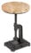 Riess Ambiente Höhenverstellbarer Beistelltisch Engineer 30cm rund Mangoholz Industrial Design Wohnzimmertisch Tisch Sofatisch